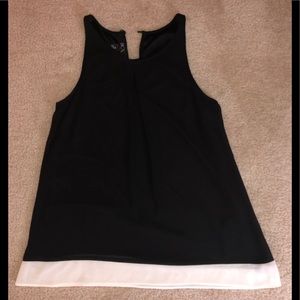 Black and white tank top